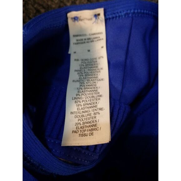 Nike Air Dri-Fit Swoosh Sports Bra Women Sz M Blue Padded DN4211-405 Workout - Picture 6 of 7